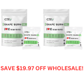 SHAPE<sup><u>N</sup></u>BURN PLUS 60 Count - 2 Pack (120 Total Count)